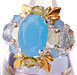 TOHO - Elegant Jewelry Kits : Glass Cubic and Leaf Ring