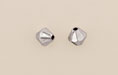 Faceted Bicone 6mm: Antique Silver