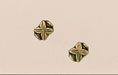 Four Leaf Square 9/7mm: Antique Gold
