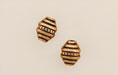 Ribbed Bicone 8/7mm: Antique Gold