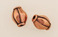 Banded Bicone 13/10mm: Antique Copper