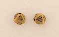 Diamond Dice 9/10mm: Antique Gold