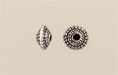 Textured Rondelle Spacer 5/8mm: Antique Silver