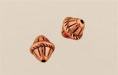 Roped Bicone 9/8mm: Antique Copper