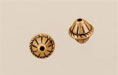Roped Bicone 9/8mm: Antique Gold