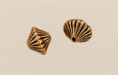 Large Mushroom Bicone 10mm: Antique Gold
