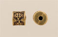 Large Bali Tube 9/10mm: Antique Gold
