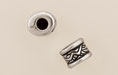 Wavy Tube 9/7mm: Antique Silver