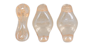 Cradle Bead 6 x 10mm Horizontal Hole (loose) : Luster - Transparent Champagne