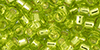 TOHO Aiko (11/0) 4g Pack : Transparent Silver-Lined Lime Green