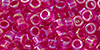 TOHO Aiko (11/0) 4g Pack : Hot Pink-Lined Crystal