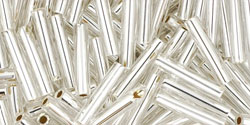 TOHO Bugle #3 (9mm) : Silver-Lined Crystal