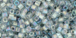 TOHO Cube 1.5mm : Transparent-Rainbow Black Diamond