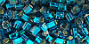 Cube 3mm : Silver-Lined Teal