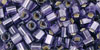 Cube 3mm : Silver-Lined Frosted Lt. Tanzanite