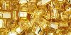 Cube 4mm : Silver-Lined Med Topaz