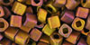 TOHO Cube 4mm Tube 2.5" : Higher-Metallic Frosted Copper Twilight