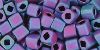Cube 4mm : Matte-Color-Frosted Iris Blue