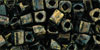 Cube 4mm : HYBRID Jet - Bronze Picasso