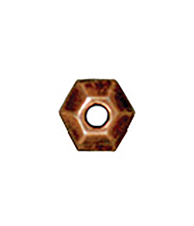 TierraCast : Heishi - 3 mm Faceted, Antique Copper