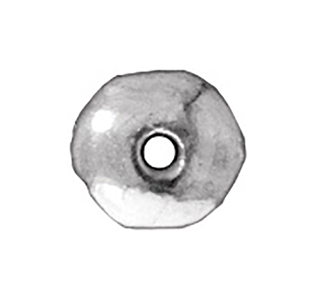 TierraCast : Heishi - 7 mm Nugget, Rhodium