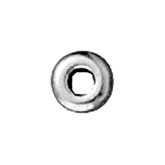 TierraCast : Heishi - 3 mm Disk, Rhodium