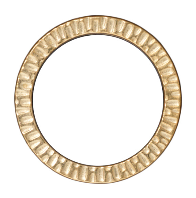 TierraCast : Link - Radiant 1 1/4" Ring, Gold