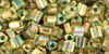 Triangle 8/0 : Gold-Lined Rainbow Lt Jonquil