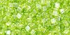 Triangle 11/0 : Trans-Lustered Lime Green