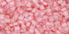 TOHO Triangle 11/0 : Inside-Color Rainbow Crystal/Soft Pink-Lined