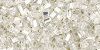 Triangle 11/0 : Silver-Lined Crystal