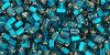 Triangle 11/0 : Silver-Lined Frosted Teal