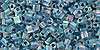 Triangle 11/0 : Inside-Color Rainbow Crystal/Capri Lined