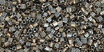 TOHO Triangle 11/0 Tube 2.5" : Gold-Lined Black Diamond