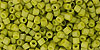 TOHO Hex 11/0 Tube 2.5" : Opaque-Frosted Pea Green Soup