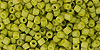 Hex 11/0 : Opaque-Frosted Pea Green Soup