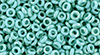 TOHO Demi Round 8/0 3mm Tube 2.5" : Opaque-Rainbow Turquoise