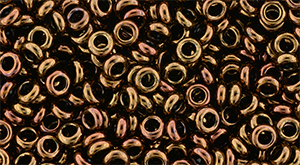 TOHO Demi Round 8/0 3mm Tube 2.5" : Higher-Metallic Cinnamon Bronze
