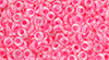 TOHO Demi Round 8/0 3mm Tube 2.5" : Luminous Neon Pink