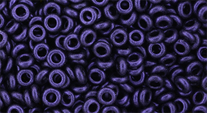 TOHO Demi Round 8/0 3mm Tube 2.5" : HYBRID Metallic Suede - Purple