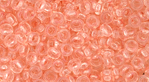 TOHO Demi Round 8/0 3mm Tube 2.5" : HYBRID ColorTrends: Transparent - Rose Quartz