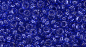 TOHO Demi Round 8/0 3mm : HYBRID ColorTrends: Transparent - Snorkel Blue
