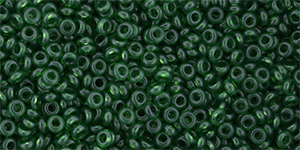 TOHO Demi Round 11/0 2.2mm Tube 2.5" : HYBRID ColorTrends: Transparent - Kale