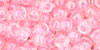 TOHO Round 6/0 Tube 2.5" : Transparent-Rainbow Ballerina Pink
