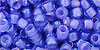 TOHO Round 6/0 Tube 2.5" : Inside-Color Lt Sapphire/Opaque Purple-Lined