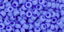 TOHO Round 8/0 Tube 5.5" : Opaque-Frosted Periwinkle