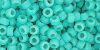 TOHO Round 8/0 Tube 2.5" : Opaque-Frosted Turquoise