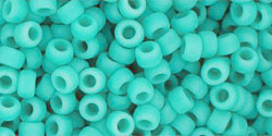 TOHO Round 8/0 Tube 5.5" : Opaque-Frosted Turquoise