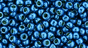 TOHO Round 8/0 Tube 2.5" : Permafinish - Galvanized Turkish Blue