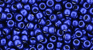 TOHO Round 8/0 Tube 2.5" : HYBRID ColorTrends: Metallic - Lapis Blue